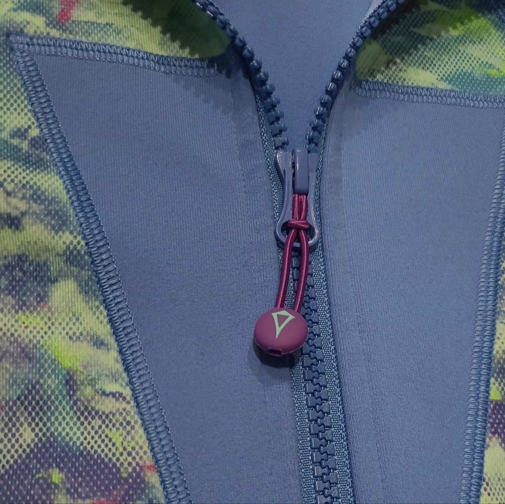 IVIVVA by Lululemon Jacket Perfect Your Practice Blue Cloud Sz 12 - Picture 7 of 14